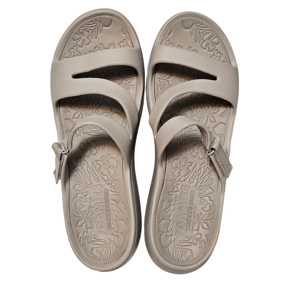 Skechers Foamies Arch Fit Adjustable Slides Women's Size 10 - Picture 7 of 13